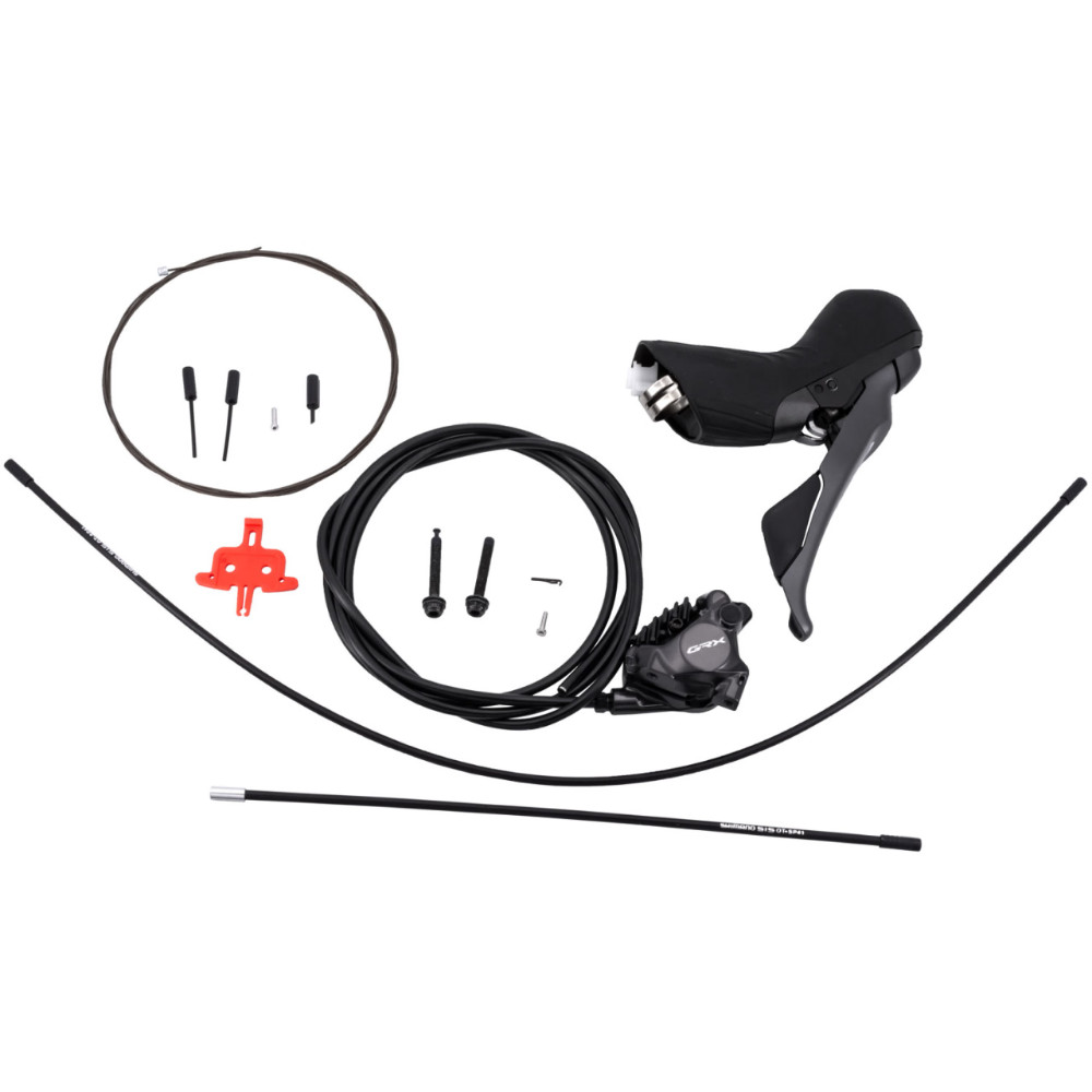 دسته دنده و کتی ترمز هیدرولیک دوچرخه 2*12 سرعته شیمانو Shimano GRX ST-RX820+BR-RX820 12-speed Disc Brake rear