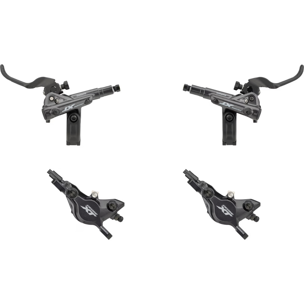 ست ترمز هیدرولیک دوچرخه شیمانو Shimano XT BR-M8100 Disc Brake Set w/ Resin Pads J-Kit 