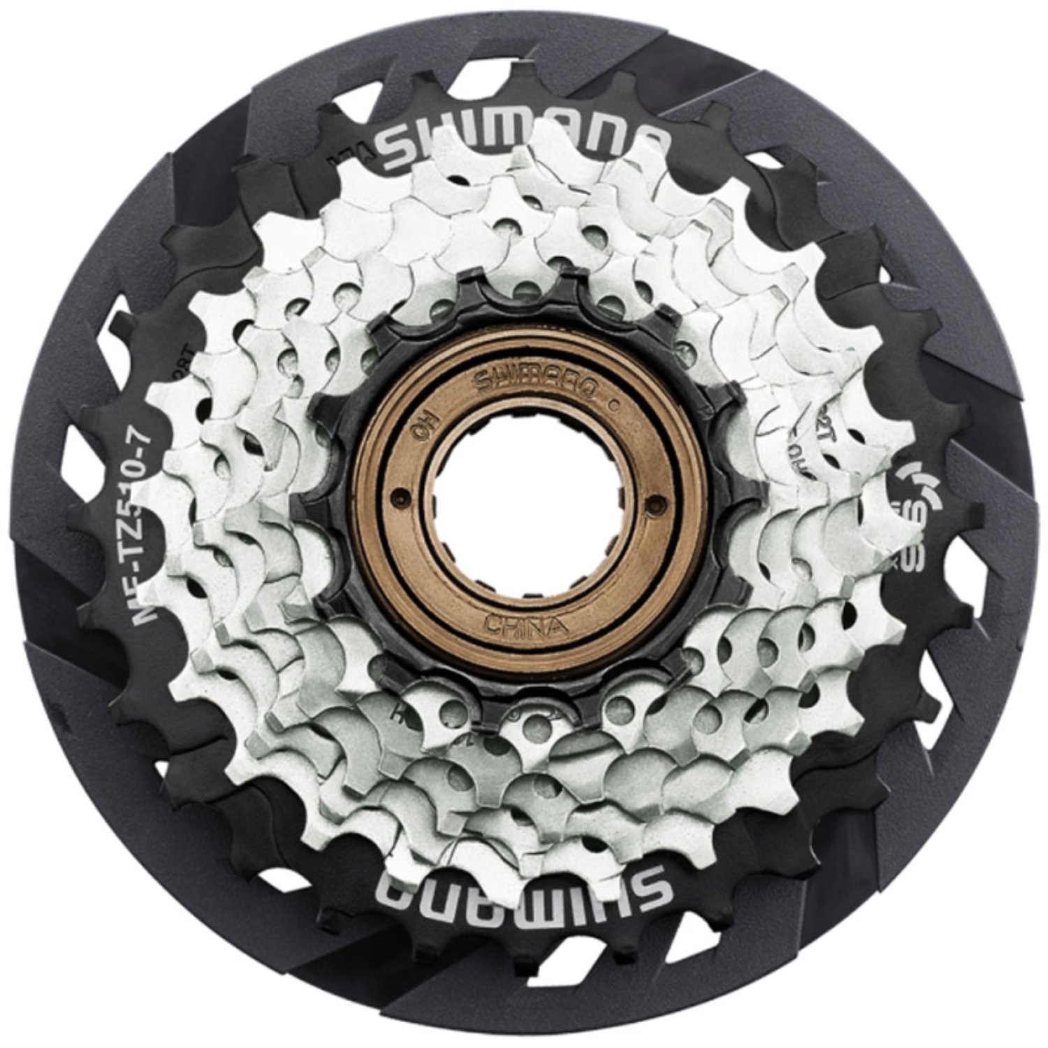 خودرو دوچرخه 7 سرعته شیمانو Shimano Tourney MF-TZ510 Multiple Freewheel 14-28