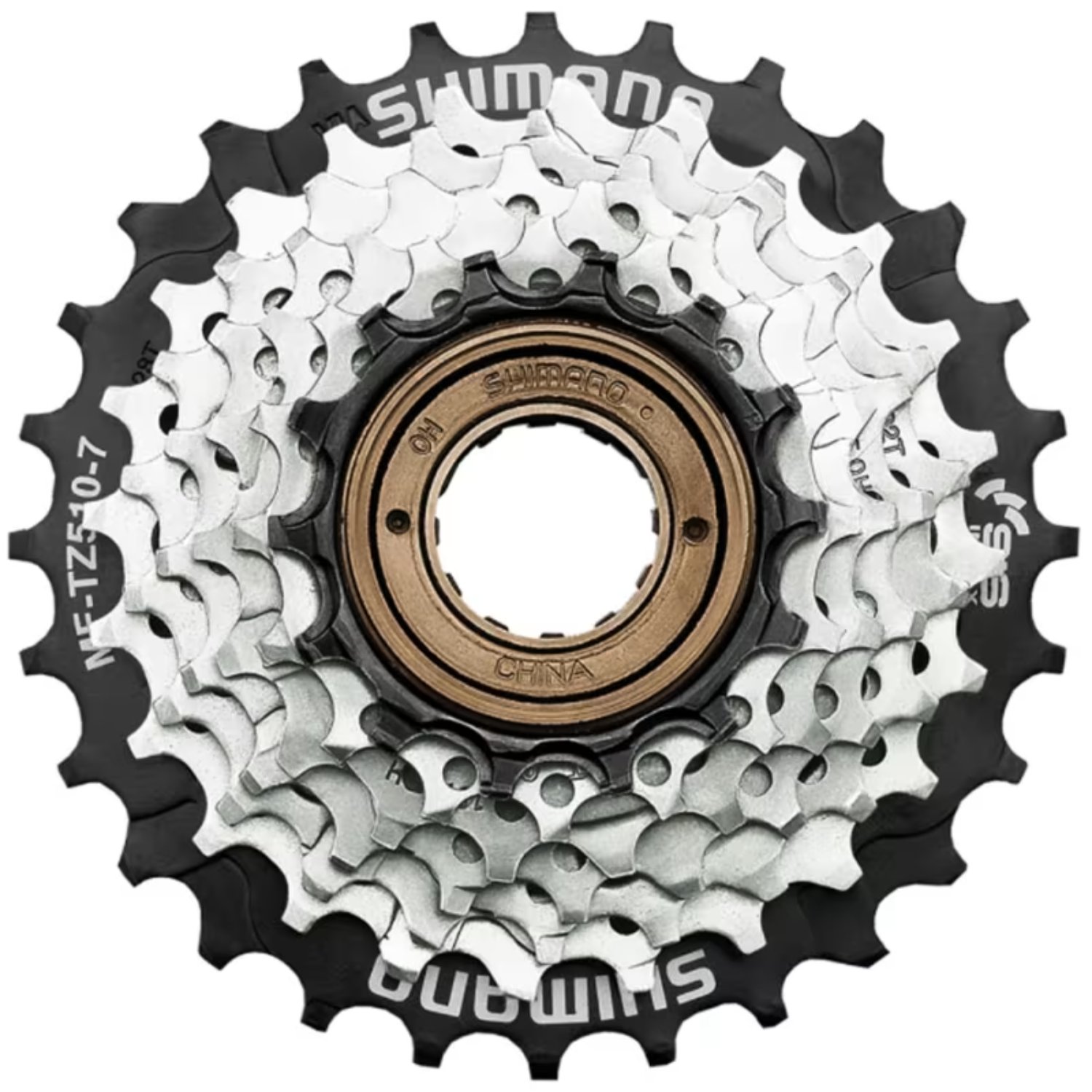 خودرو دوچرخه 7 سرعته شیمانو Shimano Tourney MF-TZ510 Multiple Freewheel 14-28