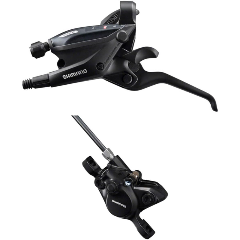 ست دسته دنده و ترمز هیدرولیک دوچرخه شیمانو Shimano ST-EF505 ST-EF505, 8SPD, BR-MT200