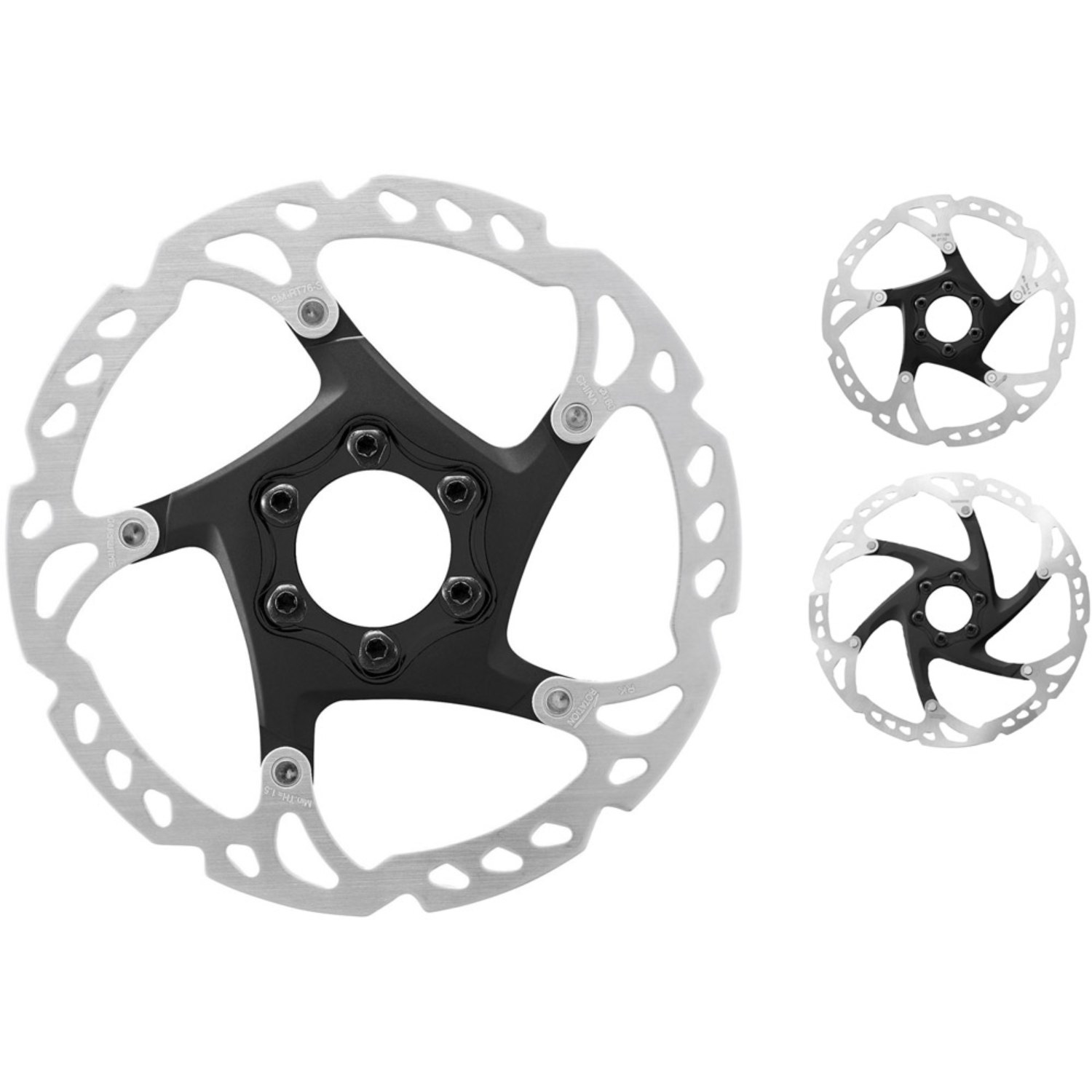 صفحه دیسک (روتور) دوچرخه 6 پیچ شیمانو Shimano SM-RT76 DEORE XT 180mm